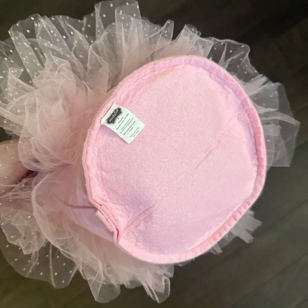 Mudpie Trick or Treating Basket Bag Bucket Pink Tutu Fairy Princess Girls Tulle